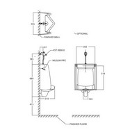 WB01UAxxK : Washbrook Top Spud Urinal